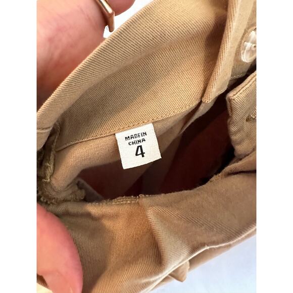 Womens Ecru Tapered Pants - Picture 7 of 8